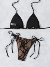 Noiré eleganter Bikini in Schwarz für luxuriösen Resortlook