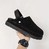 Naloa Clogs | Bequeme Suede-Clogs mit Fersenriemen & Weicher Komfortsohle