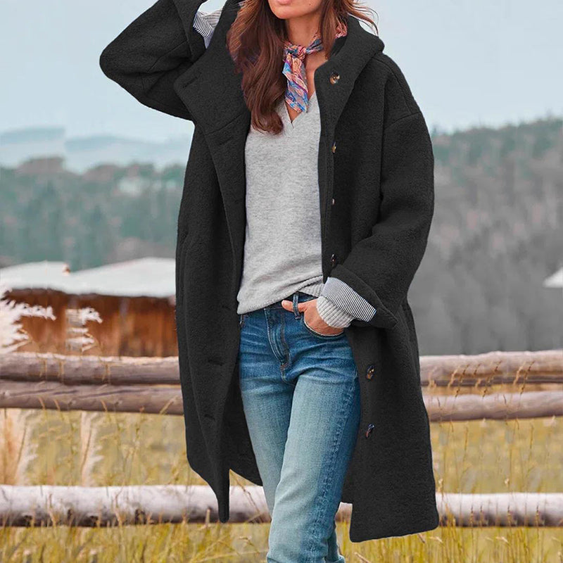 Arctica Damen Wintermantel mit Kapuze Schwarz
