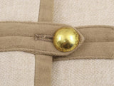 Velmira Kurzjacke Beige – Produkt-Rückansicht mit Stehkragen