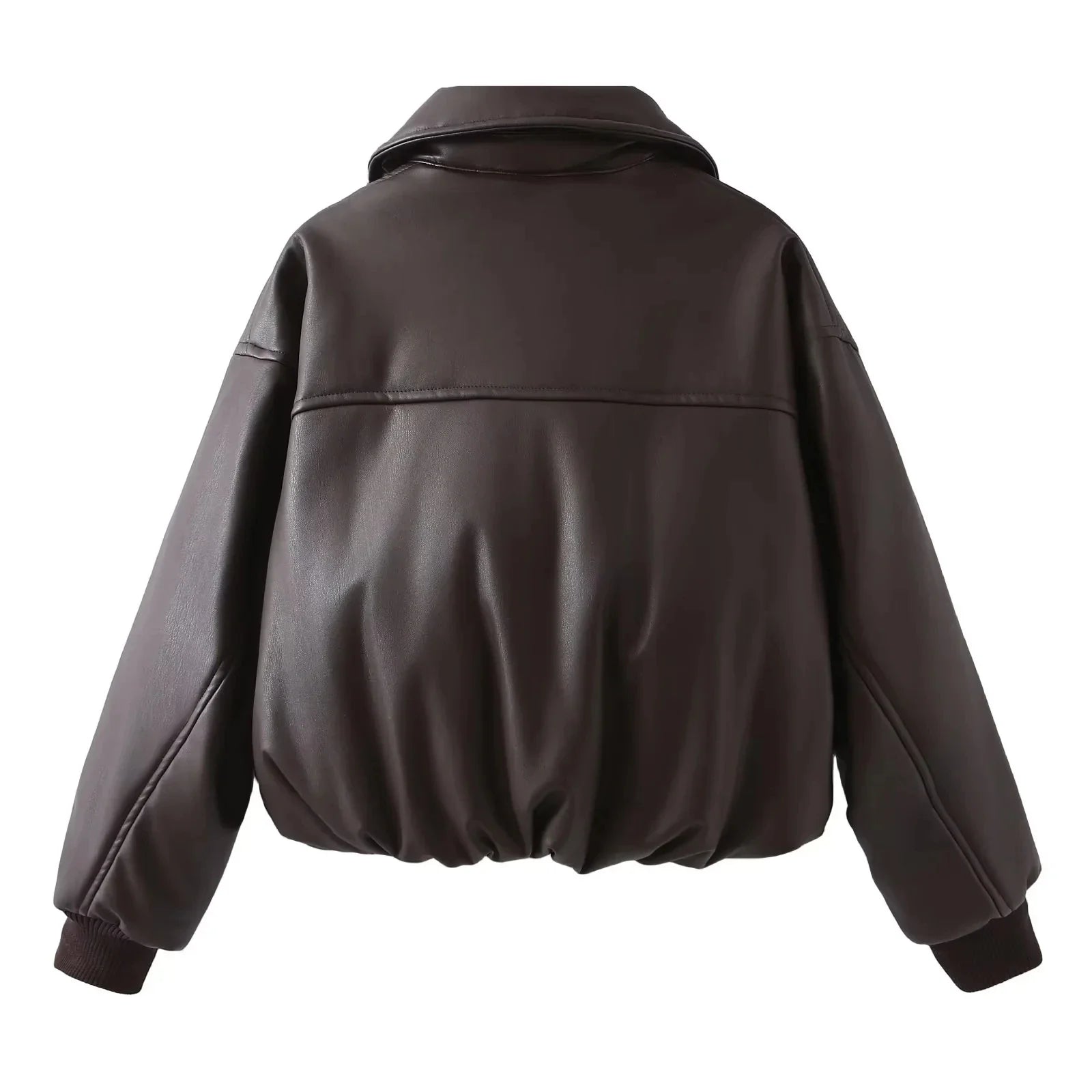 Celmara | Oversized Bomberjacke aus veganem Leder