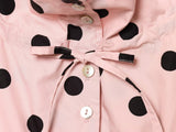 Rosalie Punkte-Jacke Rosa – Produktansicht mit Cropped-Fit