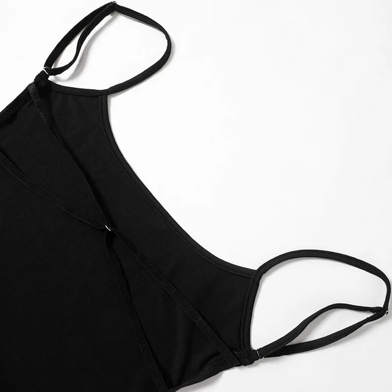 Strappy Bodysuit Damen mit offenem Rücken – NightCharm von Talaine, Produktansicht