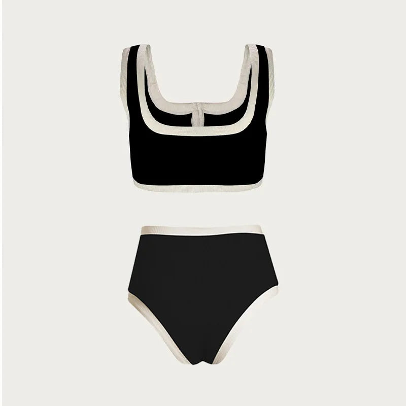 Bikini Damen Retro High Waist mit Knöpfen – Tionna von Talaine, Produktfoto