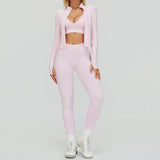 Averia Sculpt Sport Set | 3-teiliges Sportoutfit mit Leggings, BH & Jacke