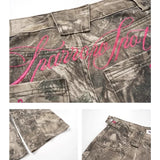 Zavelle Camouflage Jeans – Detailaufnahme des Camouflage-Prints