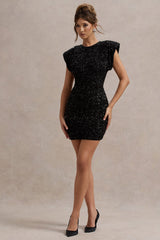 Shine Bright Mini Kleid Rückenansicht figurbetont
