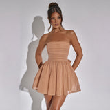 Nuvéra | Trägerloses Glitzer Minikleid – Funkelndes Party Dress für besondere Anlässe