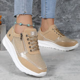 Beige orthopädische Damen-Sneaker gegen Ballenschmerzen