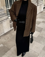 Veloura Chic | Damen Übergangsjacke in Wildleder-Optik