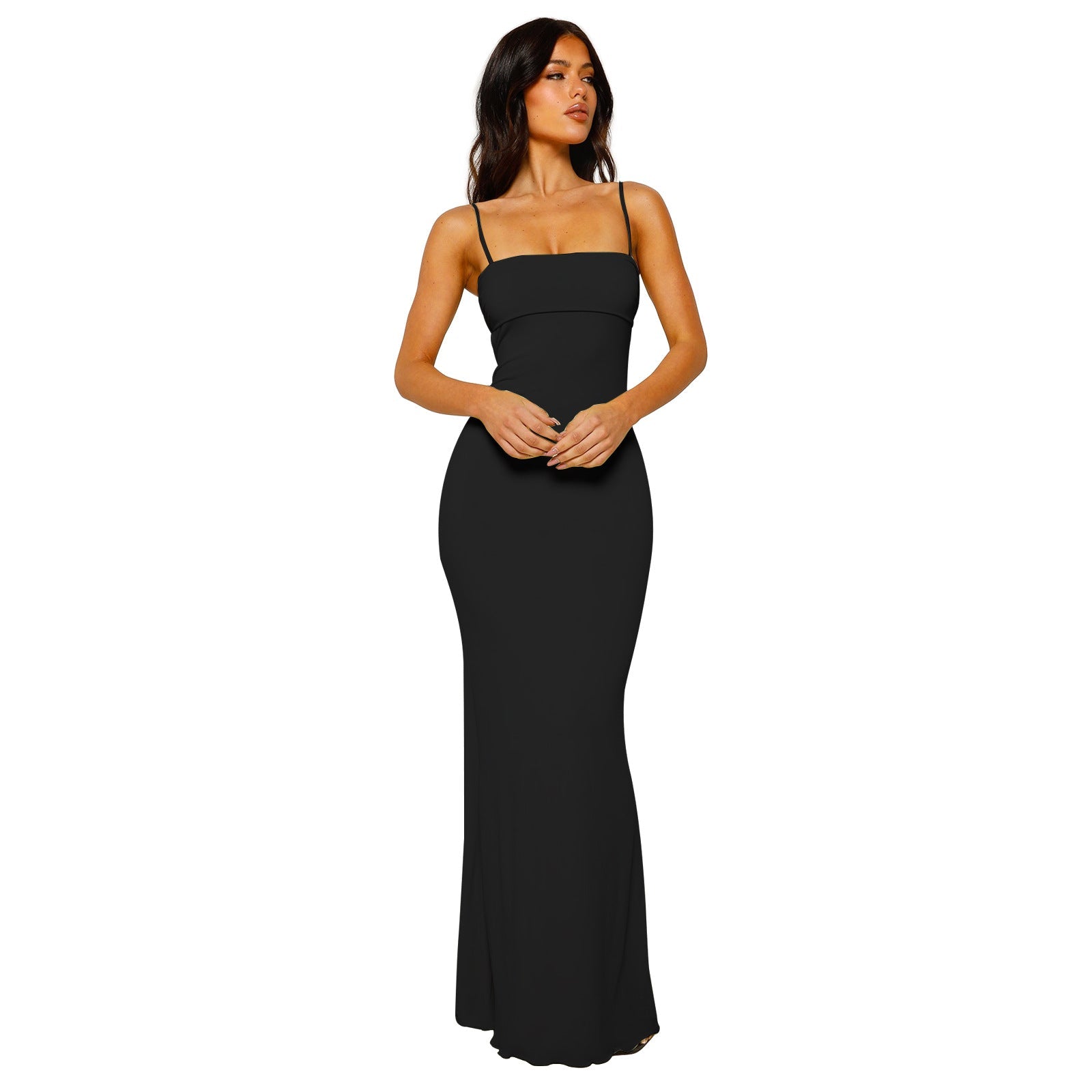 Valéria Abendkleid in Schwarz – figurbetontes Maxikleid für Abendanlässe
