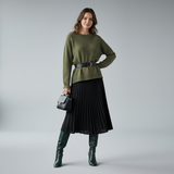 VogueStiletto | Elegante Kniehohe Stiefel mit Absatz & Moderner Silhouette