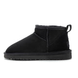 WinterLuxe Damen Boots schwarz gefüttert mit Profilsohle
