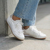 Elvèra Ballet Sneaker Damen in Weiß – elegante Ballerina Sneaker