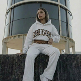 Leopard Lounge Set Damen Hoodie und Jogginghose