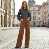 elegante cordhose damen city look