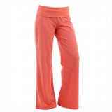 Aveline Wide-Leg-Hose Koralle ohne Modell, Produktfoto mit hohem Bund und Bindeband