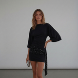 Seralyn Mini-Kleid Damen femininer Abendlook, Ganzkörperansicht