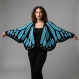 Mariposa gestrickter Schmetterling-Cardigan mit Oversized-Ärmeln Detailansicht