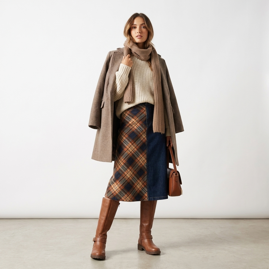 Rovena knielange Stiefel Damen mit Blockabsatz – Detailansicht