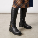 Rovena hohe Stiefel Damen mit Blockabsatz – Styling-Ansicht