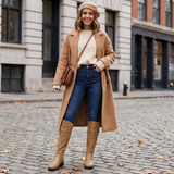 Hohe Stiefel Damen mit stützendem Fußbett für lange Tage, Lifestyle-Aufnahme