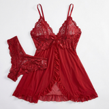 Spitzen-Babydoll Dessous in mehreren Farben