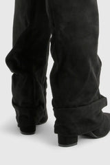 Marzella Slouch Boots | Faltstiefel mit Pointed Toe & Niedrigem Absatz
