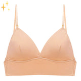 Tiefer Rueckenausschnitt des beige Lyss BH von Talaine im Detail