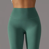 Leggings Damen in Dunkelgrün, bequem für Alltag & Sport
