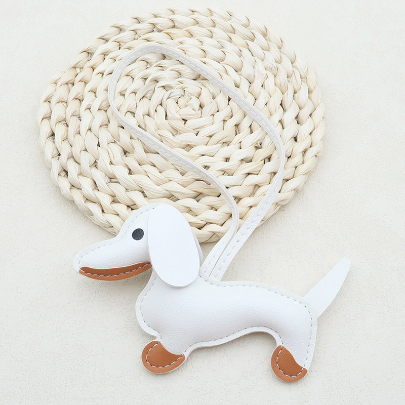 Teddy Teckel Leder Dackelcharm Detail