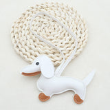 Teddy Teckel Leder Dackelcharm Detail
