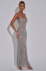 Nova’s Glow Mesh Effekt Kleid Elegant
