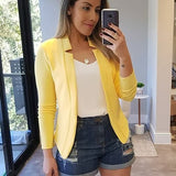 AvaBlazer Damen Blazer Gelb – leichter Übergangsblazer