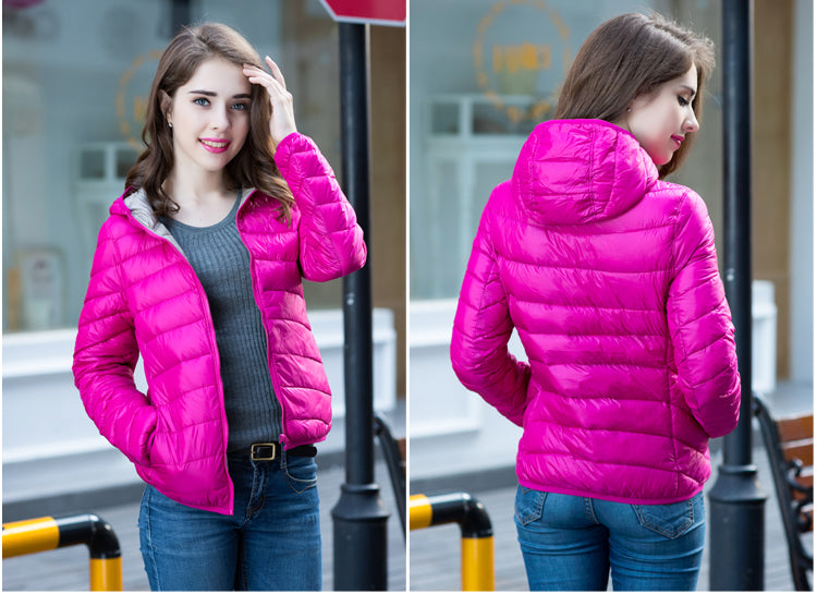 Velmora | Wende-Daunenjacke für Damen – Leicht, Warm & Wasserabweisend