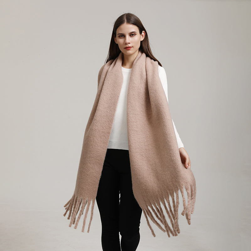 Aurelia karierter Winterschal für Damen aus Kaschmir-Mix