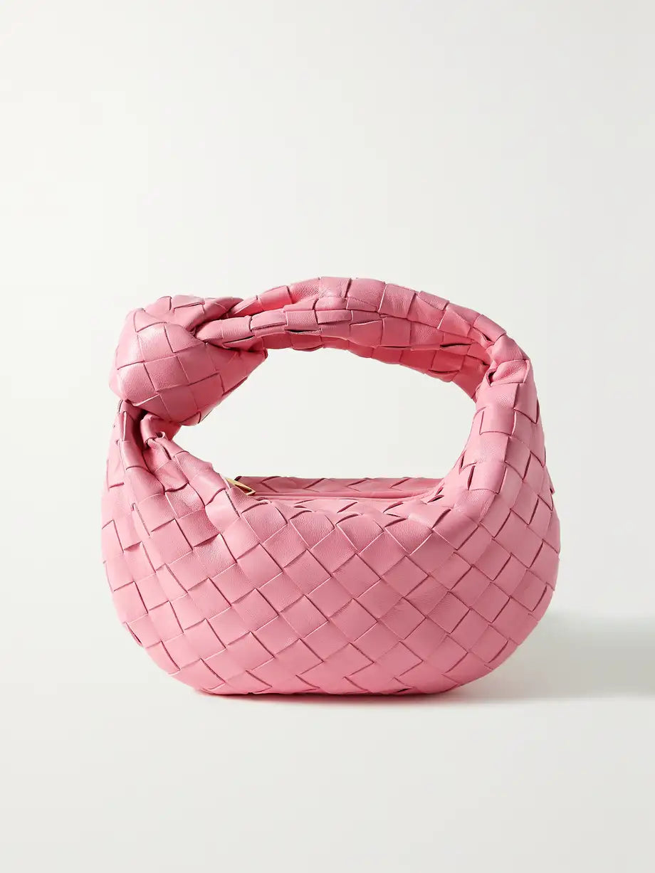 Allegra Handtasche in Pink – modische geflochtene Damentasche