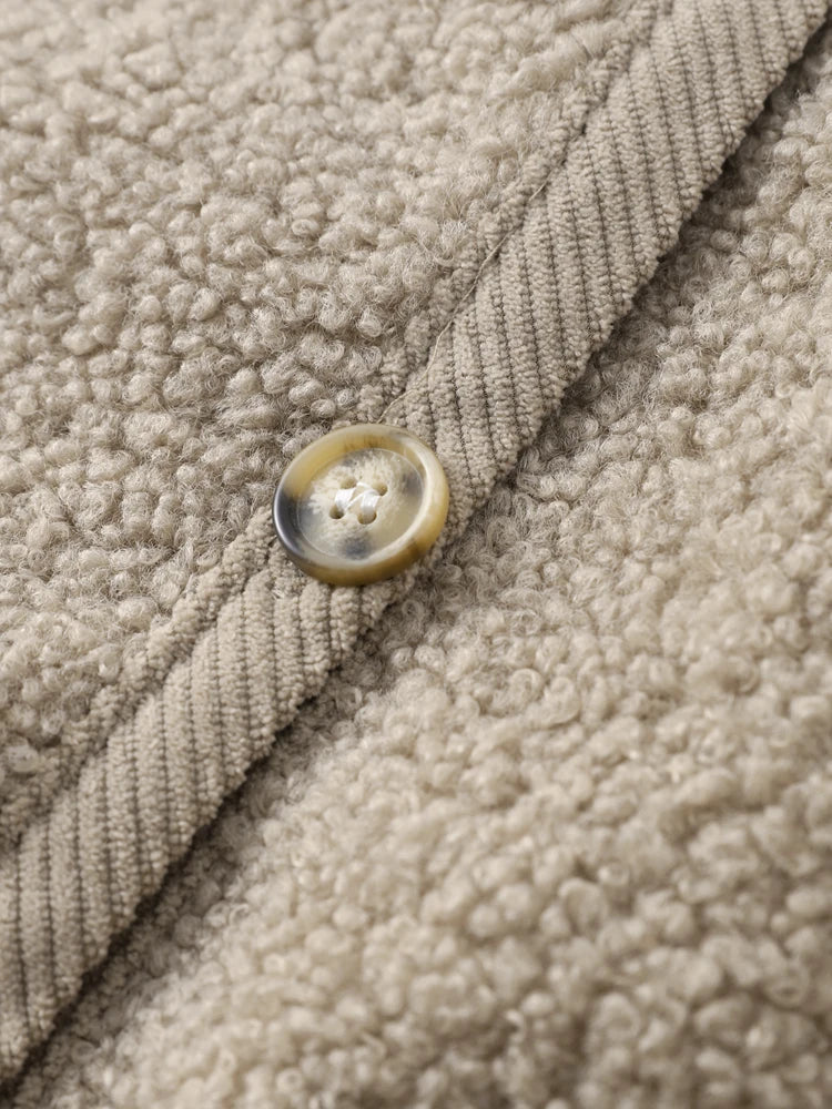 Mirella Teddy Cardigan | Weiche Damen Strickjacke im Teddy-Look mit Knöpfen
