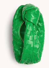 Allegra Handtasche in Grün – italienischer Stil, geflochtenes Design